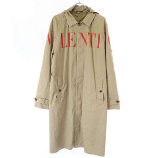 ヴァレンティノ(VALENTINO)のVALENTINO ヴァレンティノ 19AW ロゴプリントコットンステンカラーコート SV3CJB855C2 ベージュ 46(トレンチコート)