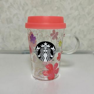 スターバックスコーヒー(Starbucks Coffee)のスターバックス SAKURA 2024 耐熱グラスマグ シリコンリッド付き(グラス/カップ)