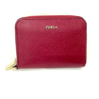 フルラ FURLA パスケース コインケース 名刺入れ レザー レディース ミニウォレット　ダークレッド 【中古】KB-8497