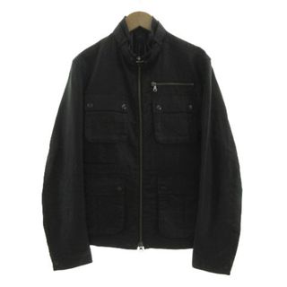 メンズメルローズ(MEN'S MELROSE)のMEN'S MELROSE ジャケット M-65 ライダース リネン混 黒 3(その他)