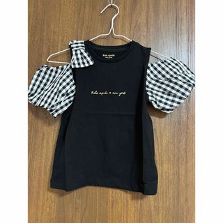 kate spade new york - kate spade 130cm トドラー ギンガムスリーブTシャツ