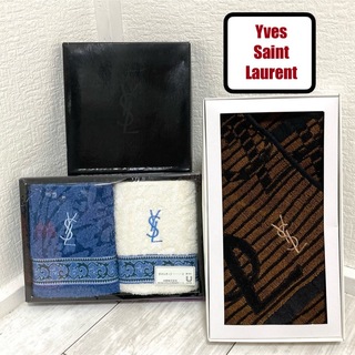 イヴサンローラン(Yves Saint Laurent)の新品！イヴサンローラン レディース タオルハンカチ ３枚セット(ハンカチ)