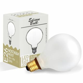 【色: GLOBEフロスト】E26 調光器対応 エジソンバルブ LED電球 ノス(その他)