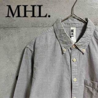 エムエイチエル(MHL.)の【定番】MHL. マーガレットハウエル　BD オックスフォード　シャツ　グレー(シャツ)