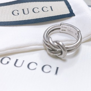グッチ(Gucci)の【レア】GUCCI インフィニティ リング 指輪 8号 AG925 正規品(リング(指輪))