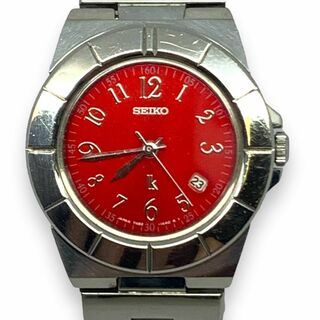 セイコー(SEIKO)の【電池交換済】セイコー　ルキア　レッド文字盤　7N82-0620　腕時計(腕時計)