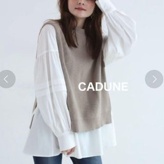 マイストラーダ(Mystrada)のCADUNE カデュネアルページュコンビネーションシャツニット(シャツ/ブラウス(長袖/七分))