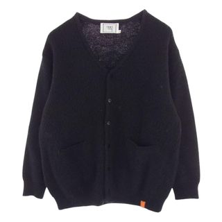 トニータイズサン tony taizsun カーディガン 21AW Kurt Mohair Cardigan モヘア カーディガン ブラック系 M【中古】(カーディガン)