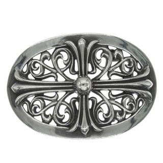 クロムハーツ(Chrome Hearts)のCHROME HEARTS クロムハーツ（原本有） その他アクセサリー インボイス付属 OVAL CROSS BUCKLE  LG OVAL 1.5 ラージ クラシック オーバル クロス バックル  シルバー系【中古】(その他)