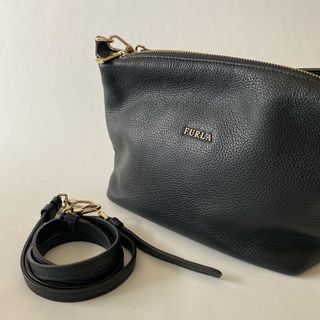 フルラ(Furla)の✔️FURLA フルラ　2way ショルダーバッグ　ハンドバッグ　黒　(ショルダーバッグ)