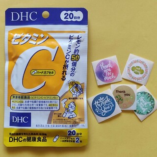 ディーエイチシー(DHC)の【DHC  ビタミンC 20日分】新品未開封・1袋＋サンキューシール 5枚付き(ビタミン)