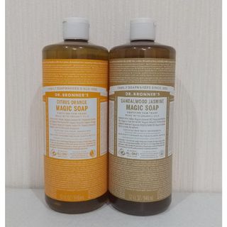 ドクターブロナー(Dr.Bronner)のマジックソープ  サンダルウッド&ジャスミン  シトラスオレンジ  946ml(ボディソープ/石鹸)