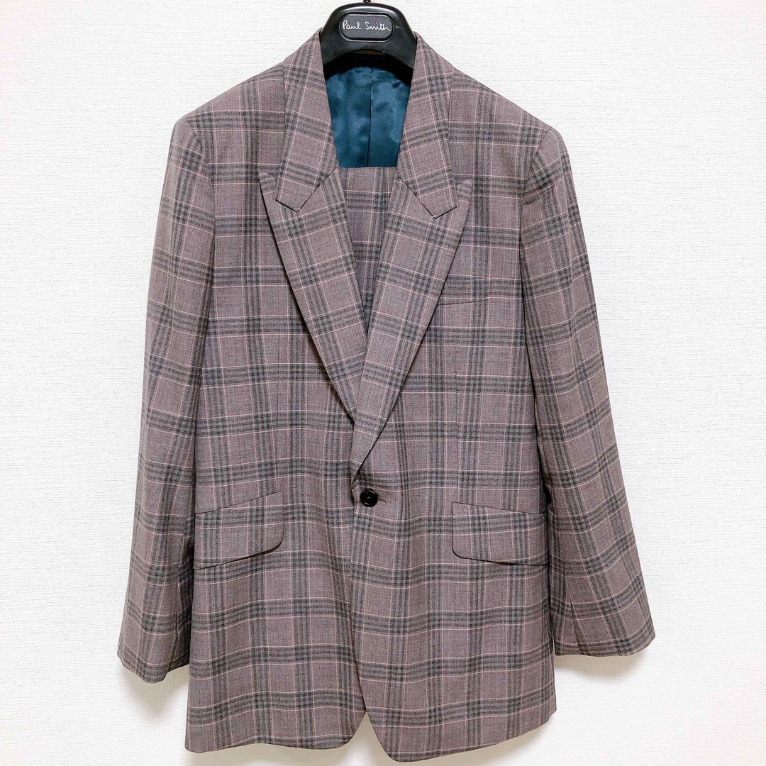 定価15万円 23SS ポールスミス セットアップ チェック柄 グレー 定価15万円 23SS ポールスミス セットアップ チェック柄 グレー