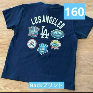 メジャーリーグベースボール(MLB)の新品 ドジャース Tシャツ キッズ 半袖  MLB ネイビー　サイズ160(Tシャツ/カットソー)