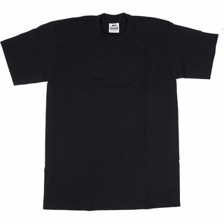 プロクラブ(PRO CLUB)のプロクラブ クルーネック 半袖 ヘビーウェイト 無地 Tシャツ ブラック L(Tシャツ/カットソー(半袖/袖なし))