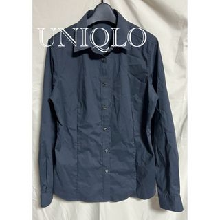 ユニクロ(UNIQLO)のUNIQLO ブラックシャツ(シャツ/ブラウス(長袖/七分))