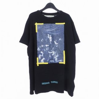 OFF-WHITE - オフホワイト OFF WHITE Tシャツ カットソー 半袖 M ブラック