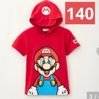 新品 マリオ なりきり Tシャツ パーカー 半袖 140 男の子