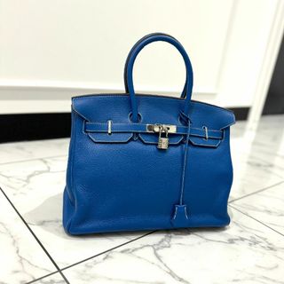 エルメス(Hermes)の美品 エルメス バーキン35 トリヨンクレマンス バイカラー(ハンドバッグ)