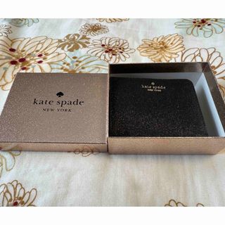 kate spade new york - Kate spade 2つ折りグリッター財布　新品Box入り　ブラック