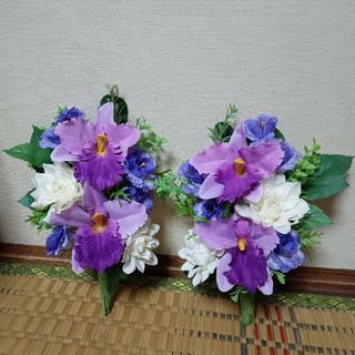 仏花　お供え花　カトレアお花のみ一対　もね様専用ページ(その他)