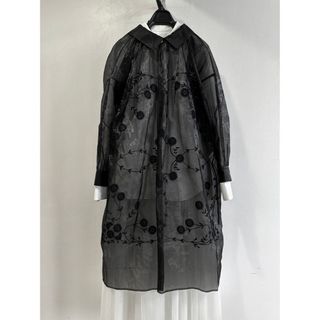 コムデギャルソン(COMME des GARCONS)の2016AW トリココムデギャルソン　刺繍ワンピース　チュール(ひざ丈ワンピース)