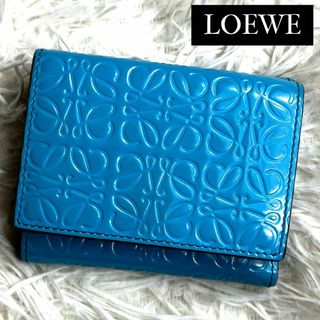 LOEWE - ⋟希少品⋞ / LOEWE ロエベ リピートアナグラムトリフォールドウォレット