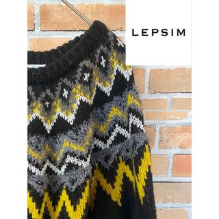 【派手】LEPSIM レプシム☆柄が可愛い分厚めニット！(ニット/セーター)