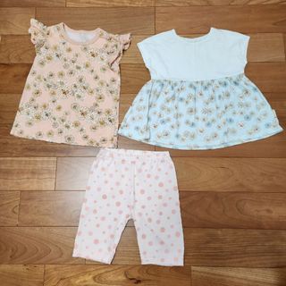 ユニクロ(UNIQLO)のユニクロ☆Tシャツ&パンツ3枚セット(Tシャツ/カットソー)