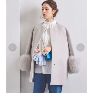 ユナイテッドアローズ(UNITED ARROWS)のユナイテッドアローズ  UBCS ファースリーブ　コート(毛皮/ファーコート)