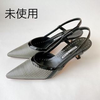 マノロブラニク(MANOLO BLAHNIK)の【未使用】マノロブラニク　スリングバックサンダル◇38 24.5cm ミュール(サンダル)