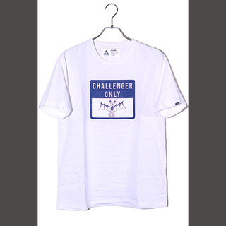 チャレンジャー ONLY BAT TEE プリント 半袖Tシャツ M ホワイト(Tシャツ/カットソー(半袖/袖なし))