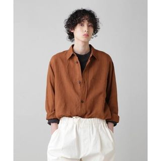 マーガレットハウエル(MARGARET HOWELL)のYARN DYE LINEN POPLIN SHIRT (シャツ)