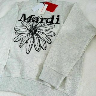 Mardi Mercredi マルディメクルディ 刺繍 スウェット ブラック(トレーナー/スウェット)