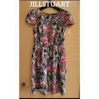 JILLSTUART - ♥️クリーニング済♥️【JILLSTUART】２ グリーン系 花柄 ワンピース