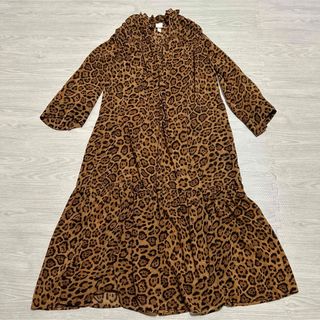 H&M - レオパードロングワンピース　親子コーデ