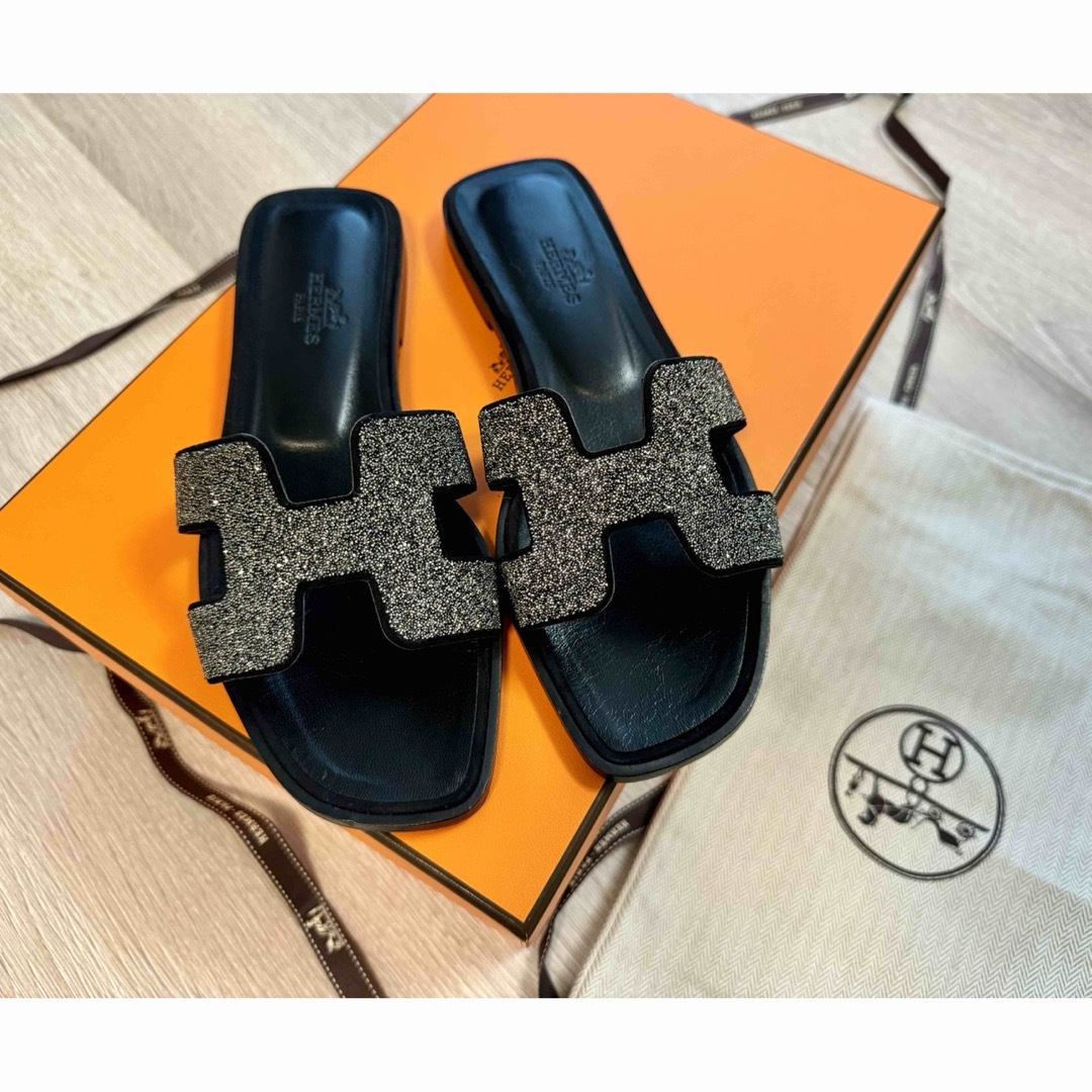 HERMES - 【KK様専用】エルメス オラン クリスタル 35.5 裏張り HERMES - 【KK様専用】エルメス オラン クリスタル 35.5 裏張り