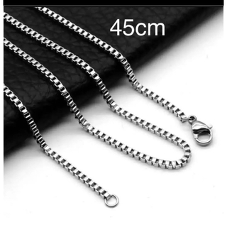 《新品》値下げ❗️海外 ベネチアンチェーンスチールステンレス45cm ネックレス(ネックレス)