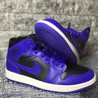 ナイキ(NIKE)のNIKE☆AIR JORDAN 1☆MID★DARK CONCORD★W27cm(スニーカー)