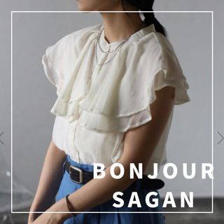 ボンジュールサガン(BONJOUR SAGAN)の"新品・タグ付"フレアケープノースリブラウス/BONJOUR SAGAN(シャツ/ブラウス(半袖/袖なし))