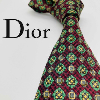 クリスチャンディオール(Christian Dior)の【美品】DIOR /ディオール　ネクタイ　総柄わ(ネクタイ)