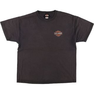 ハーレーダビッドソン(Harley Davidson)の古着 ハーレーダビッドソン Harley-Davidson Hanes ヘインズ モーターサイクル バイクTシャツ メンズXL /eaa451251(Tシャツ/カットソー(半袖/袖なし))