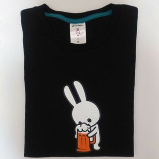 キューン(CUNE)のCUNE Tシャツ ビール 酒飲み うさぎ ウサギ うさちゃん(Tシャツ/カットソー(半袖/袖なし))