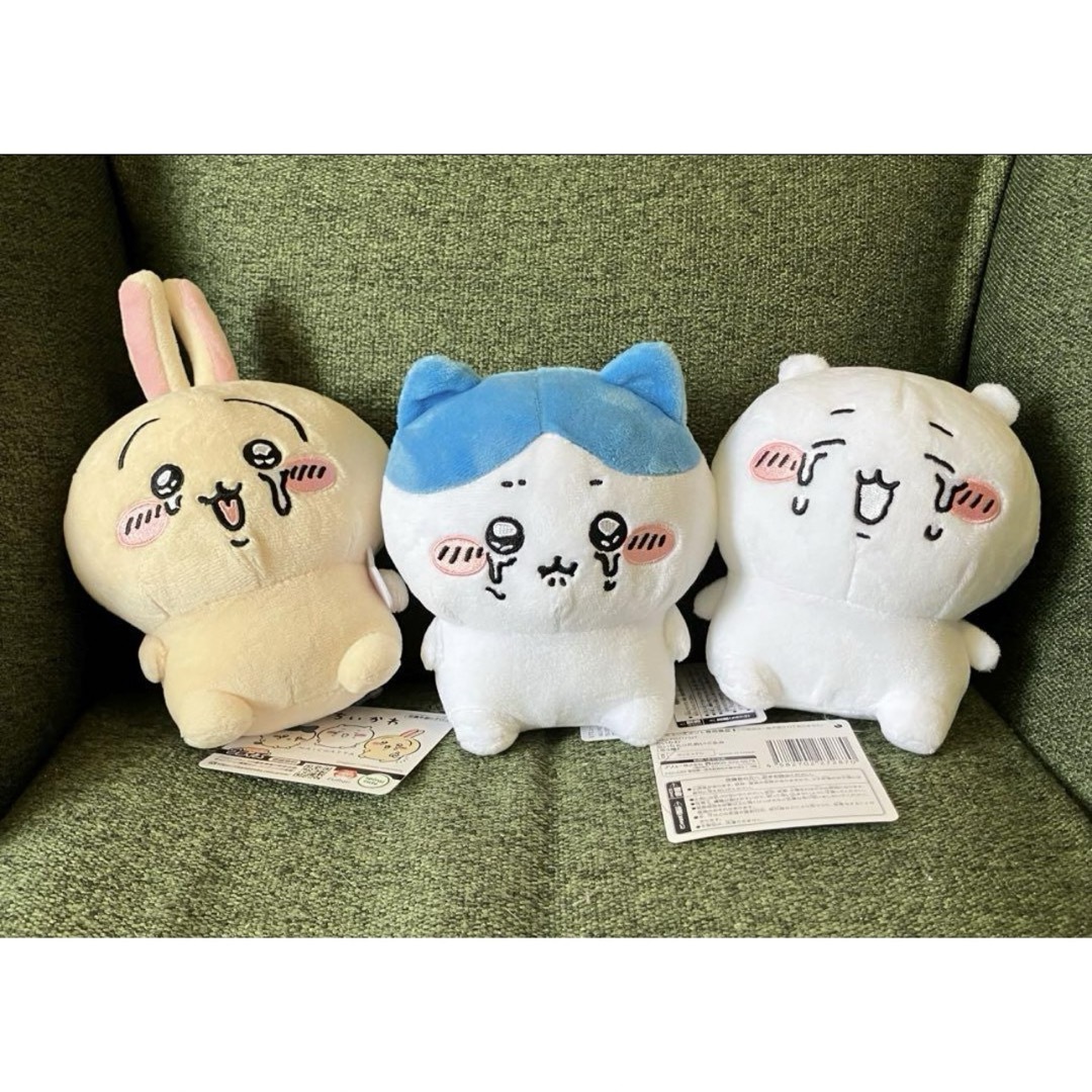 ちいかわ泣いちゃったぬいぐるみ全3種うさぎ、ハチワレ、ちい ちいかわ泣いちゃったぬいぐるみ全3種うさぎ、ハチワレ、ちい