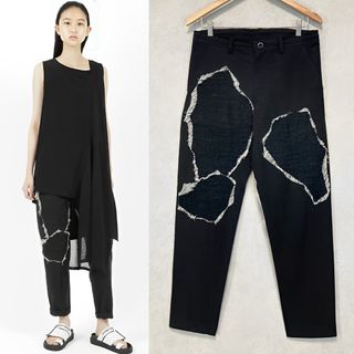 Y's - Y's LAWN WAIST STRING SLIM PANTS 黒2