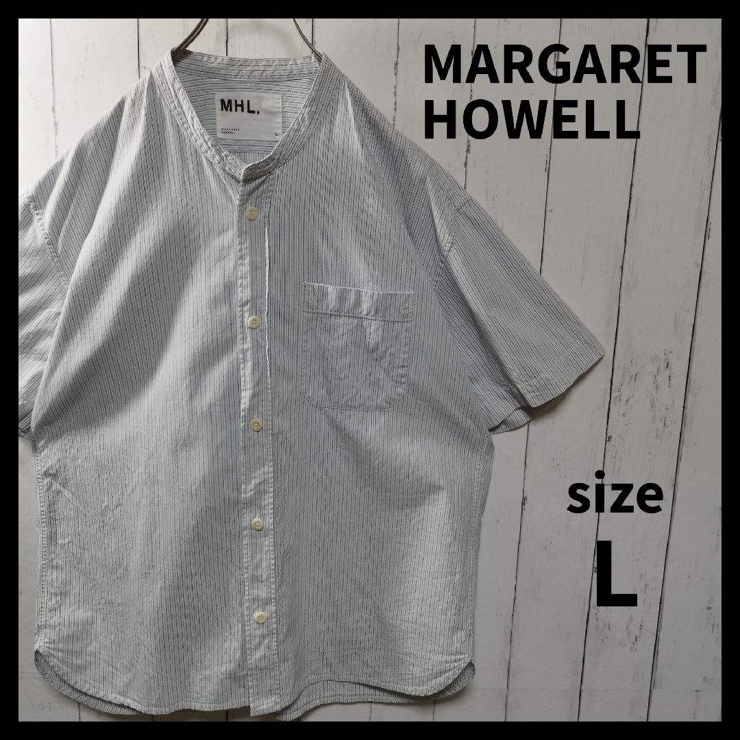 MARGARET HOWELL(マーガレットハウエル)の【MARGARET HOWELL】Stripe Shirt　D1143 メンズのトップス(シャツ)の商品写真