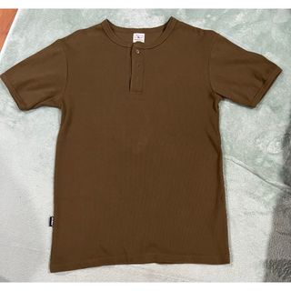 AVIREX - AVIREX アビレックス ヘンリーネック リブ Tシャツ ブラック Lサイズ