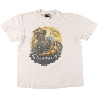 ハーレーダビッドソン(Harley Davidson)の古着 ハーレーダビッドソン Harley-Davidson ピンナップガール モーターサイクル バイクTシャツ メンズXL /eaa441680(Tシャツ/カットソー(半袖/袖なし))