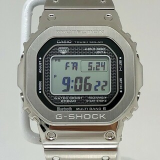 ジーショック(G-SHOCK)のG-SHOCK ジーショック CASIO カシオ 腕時計 GMW-B5000D-1 ORIGIN オリジン フルメタル シルバー デジタル 電波ソーラー(腕時計(デジタル))