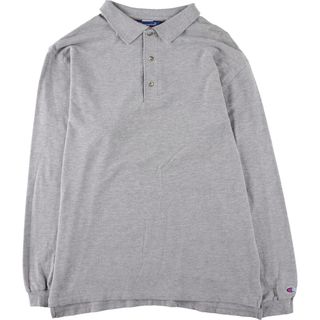 チャンピオン(Champion)の古着 チャンピオン Champion 長袖 ポロシャツ メンズL /eaa450264(ポロシャツ)